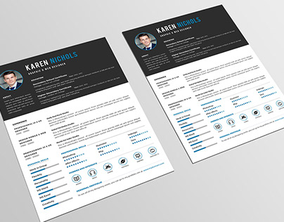 Free Formal Resume Template with Clean Design