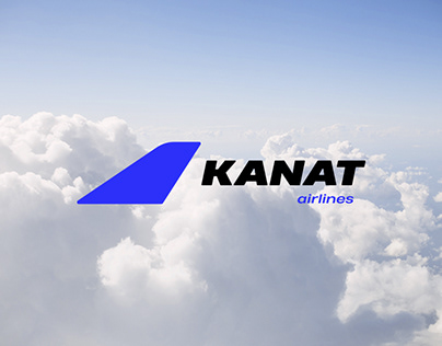 KANAT airlines logo design