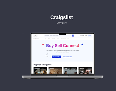 A UI upgrade of Craigslist site