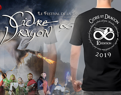 Cidre et Dragon Festival | T-shirt design and poster