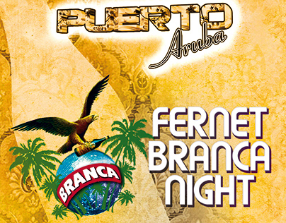Flyer Fernet Branca Night Puerto Aruba 11-5-2013