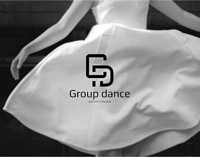 Логотип для школы танцев Group Dance