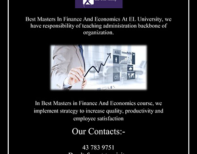 Expert Masters In Finance And Economics