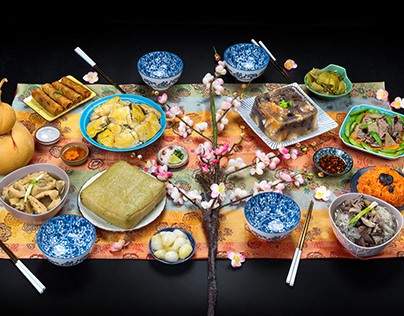 Traditional Vietnamese Tet's foods