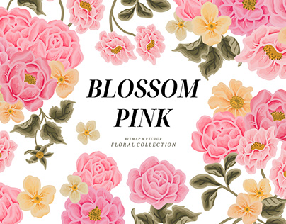 Project thumbnail - BLOSSOM PINK - Flower Clip Art Illustrations