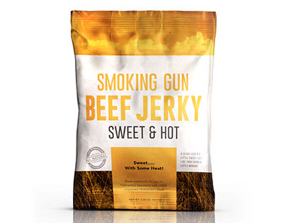 Smoking Gun Beef Jerky - Package Design