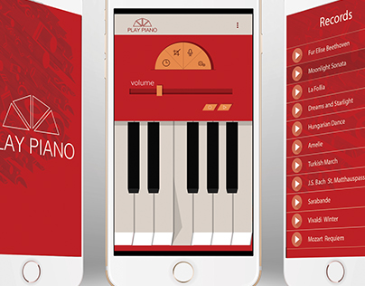 Play piano app design
