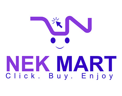 Nek Mart e commerce site logo design