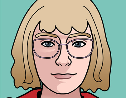 Online avatar created in Adobe Illustrator