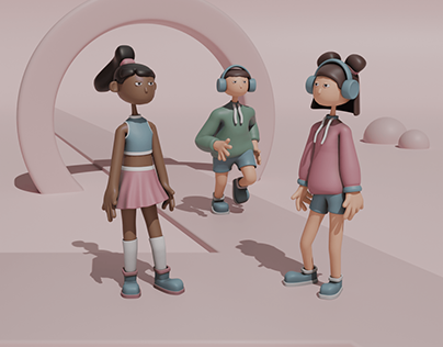 Project thumbnail - 3D Model Stylized Characters