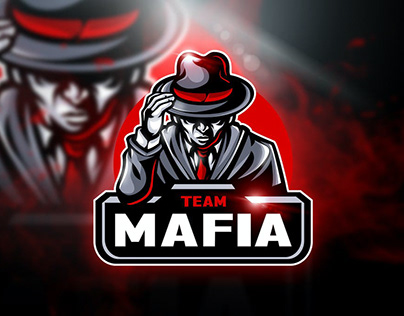 Gangster Mafia Mascot Logo Design
