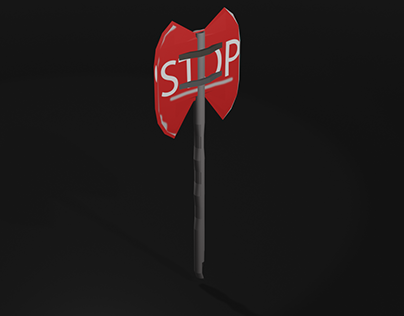 Scrap Axe (Stop Sign)