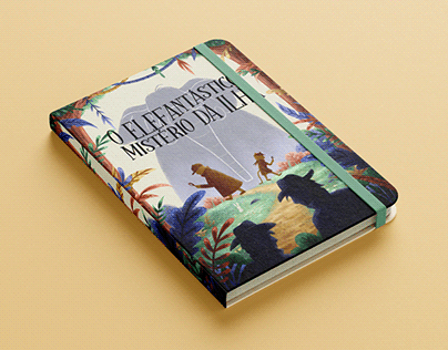 O Elefantástico Mistério da Ilha | Design do livro