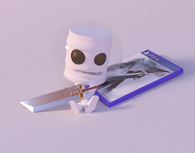 Marshmallow FF7 Remake Sword PS4