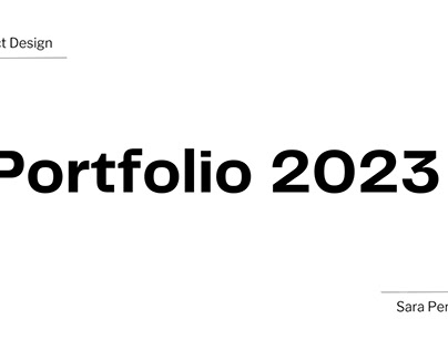 Product Design Portfolio 2023