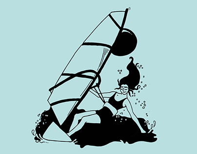 AMOMEA · Illustration · Wear · Clothing · Windsurfing