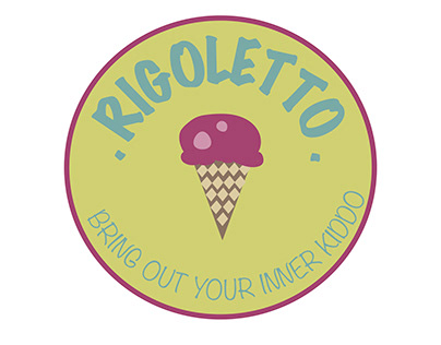 redesigned Rigoletto icecream logo