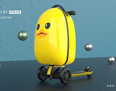 PXID designed Children's luggage scooter