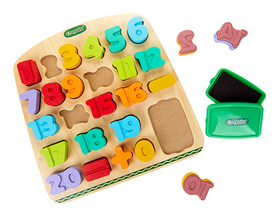 Crayola Wooden Toys - Number Puzzle Stamper