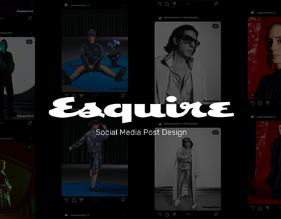 Esquire Turkey - Social Media Post Design