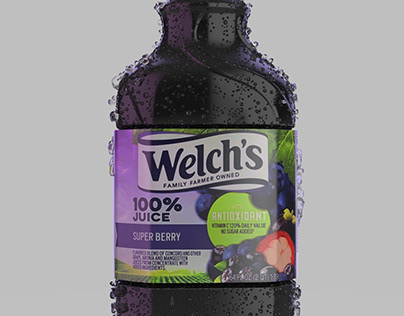 Welch's Grape Juice Bottle render