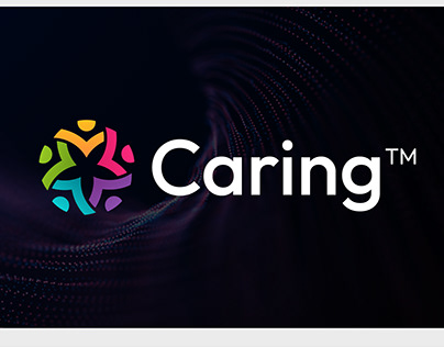 Caring community logo design