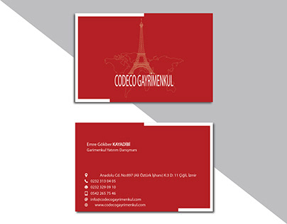 Modeco Gayrimenkul Business Card Design