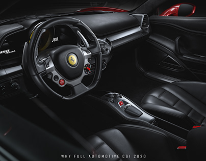 Ferrari 458 Full CGI works