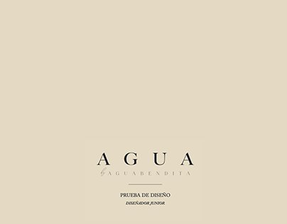 Prueba de diseño Agua by Agua Bendita