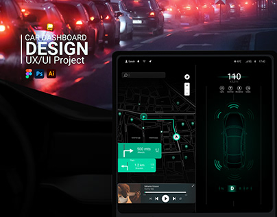 Car Dashboard, HMI Design