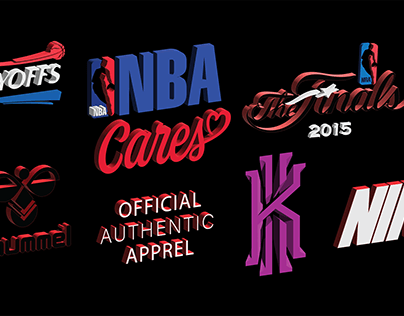 Adidas - NBA - Nike - Hummel 3D logo Design