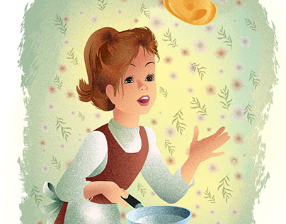 Cute Children book Illustration,