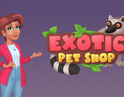 Exotic Pet Shop. Game Art Project.