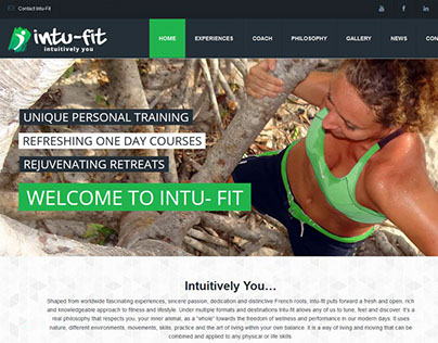 Intu Fit Website Design, Branding & Print