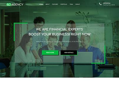 Agency website Landing Page