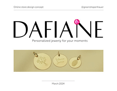 Project thumbnail - Jewerly online store | DAFIANE