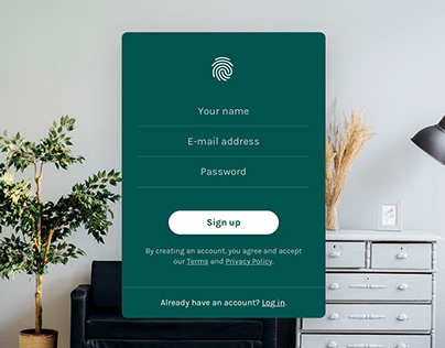 Free Login Form Page Design Template