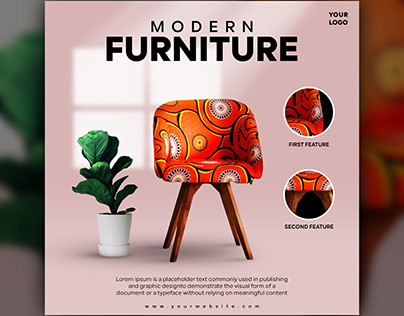 Social media design ( modern furniture )