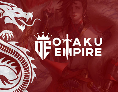 logo design for anime store - otaku empire