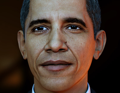 Barack Obama 3D Portrait