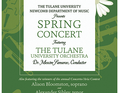 Tulane University Orchestra - Spring Concert 2015