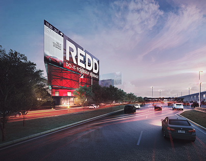 Red Storage building | render concept