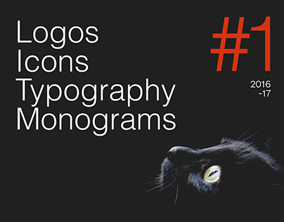 Logos Collection. Monograms, icons, typography