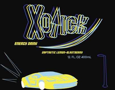 Xotic energy drink labels
