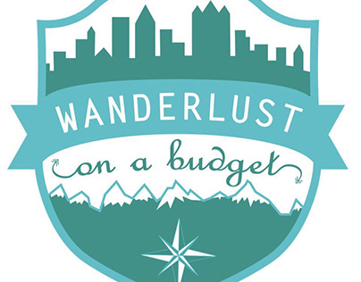 Travel Blog Logo - "Wanderlust on a Budget"