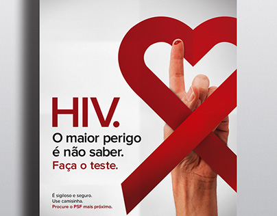 Anúncio dia mundial da luta contra a AIDS.