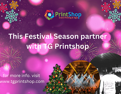 The festival season partner with TG Printshop