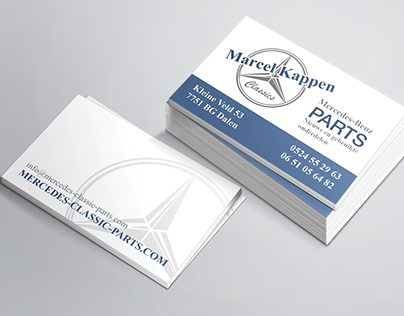 Business cards Marcel Kappen, Mercedes Classic Parts