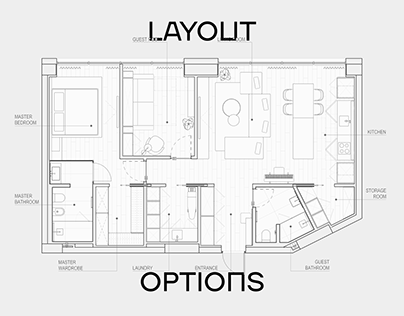 LAYOUT OPTIONS of apartment