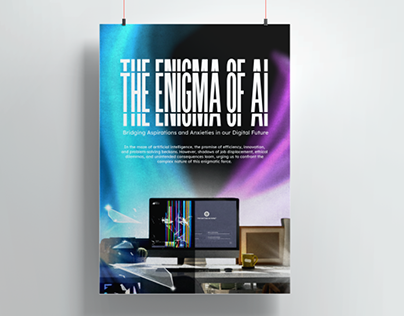 THE ENIGMA OF AI poster (DZAIR AD CREATIVE CHALLENGE)